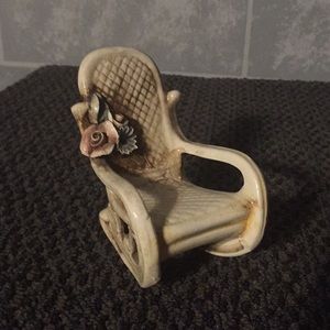 Decorative porcelain rocking chair